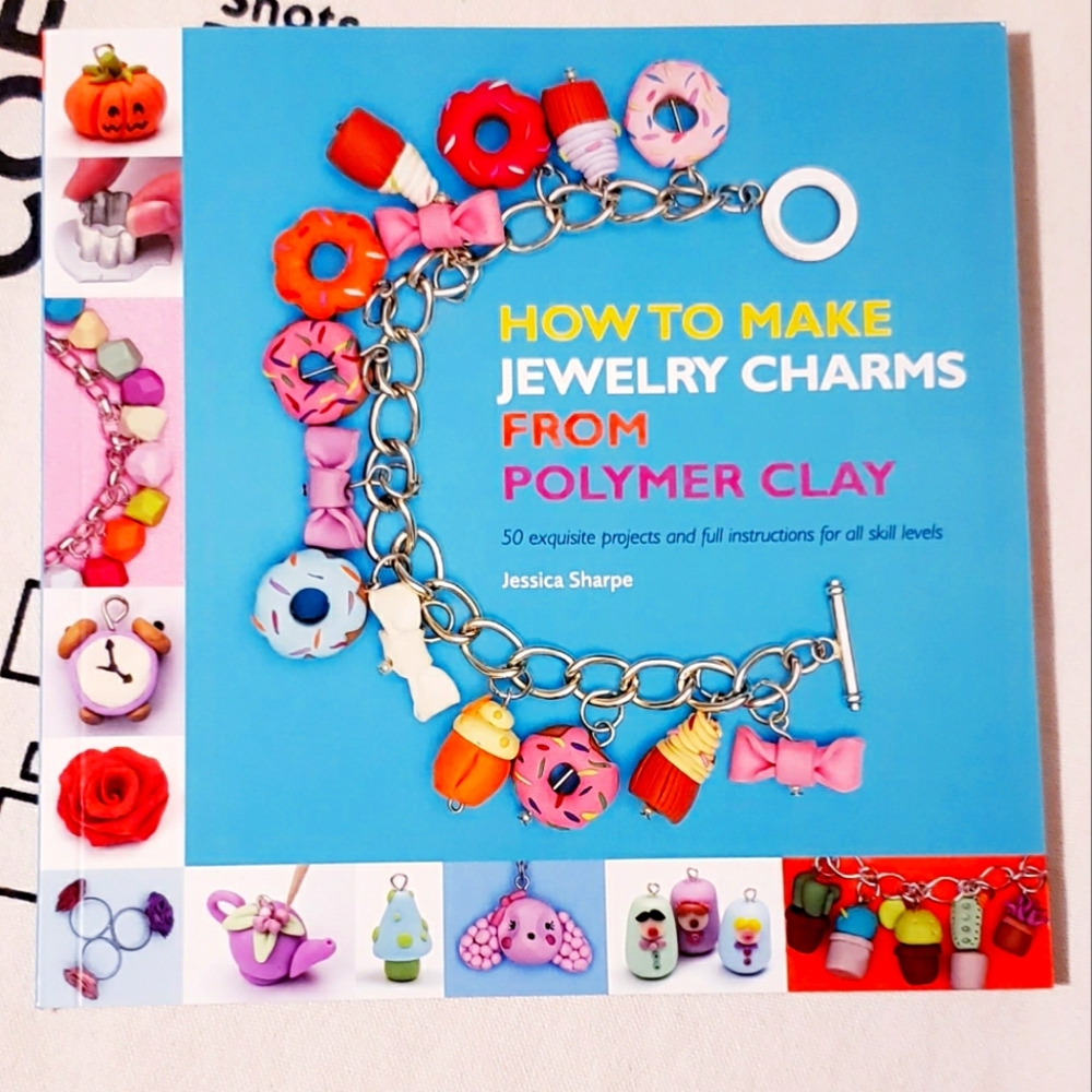 How to make jewelry charms from polymer  Clay book